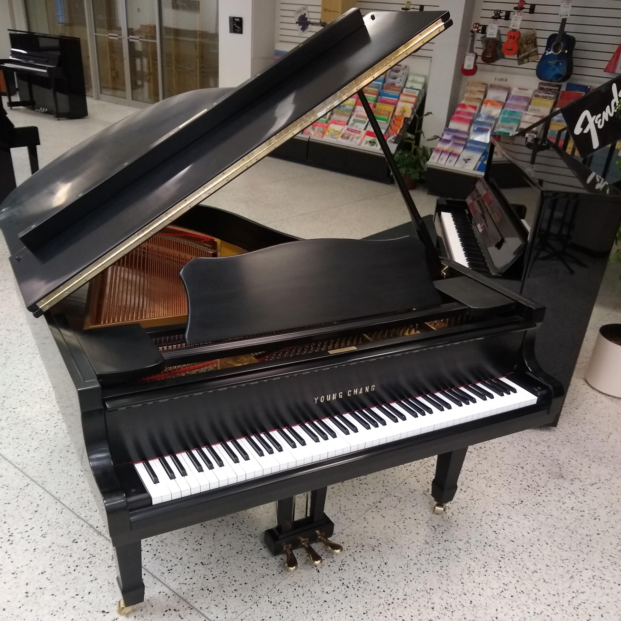 Young Chang Grand Piano Ebony Satin - Jim Laabs Music Store