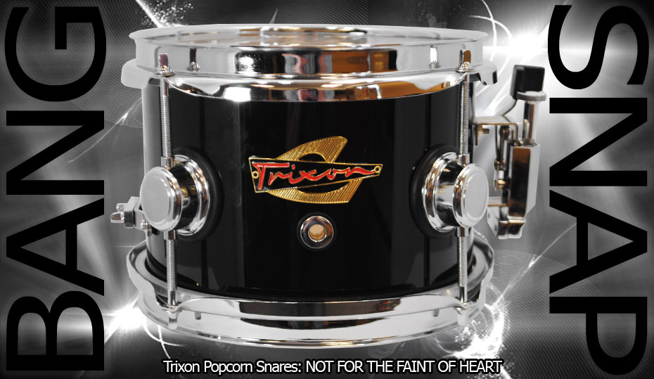 Popcorn Instrument Trixon Elite Popcorn Snare Drum - Black - Jim Laabs Music Store