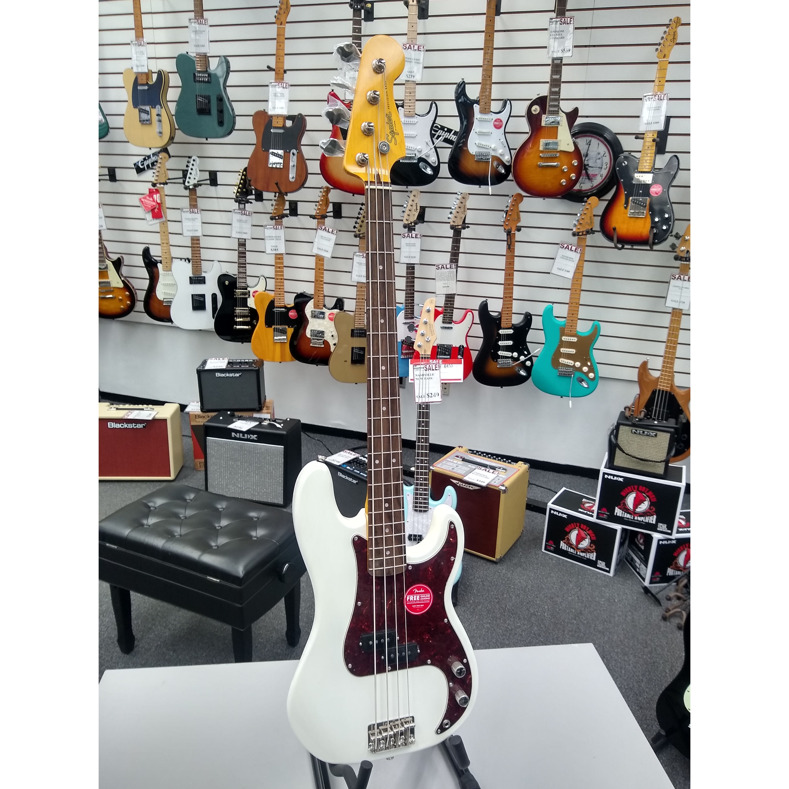 Squier Classic Vibe 60's P Bass White - Jim Laabs Music Store