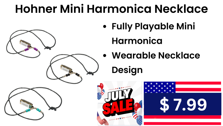 Hohner Mini Harmonica Necklace (1)